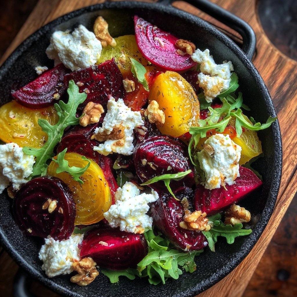 Roasted Beet and Goat Cheese Salad