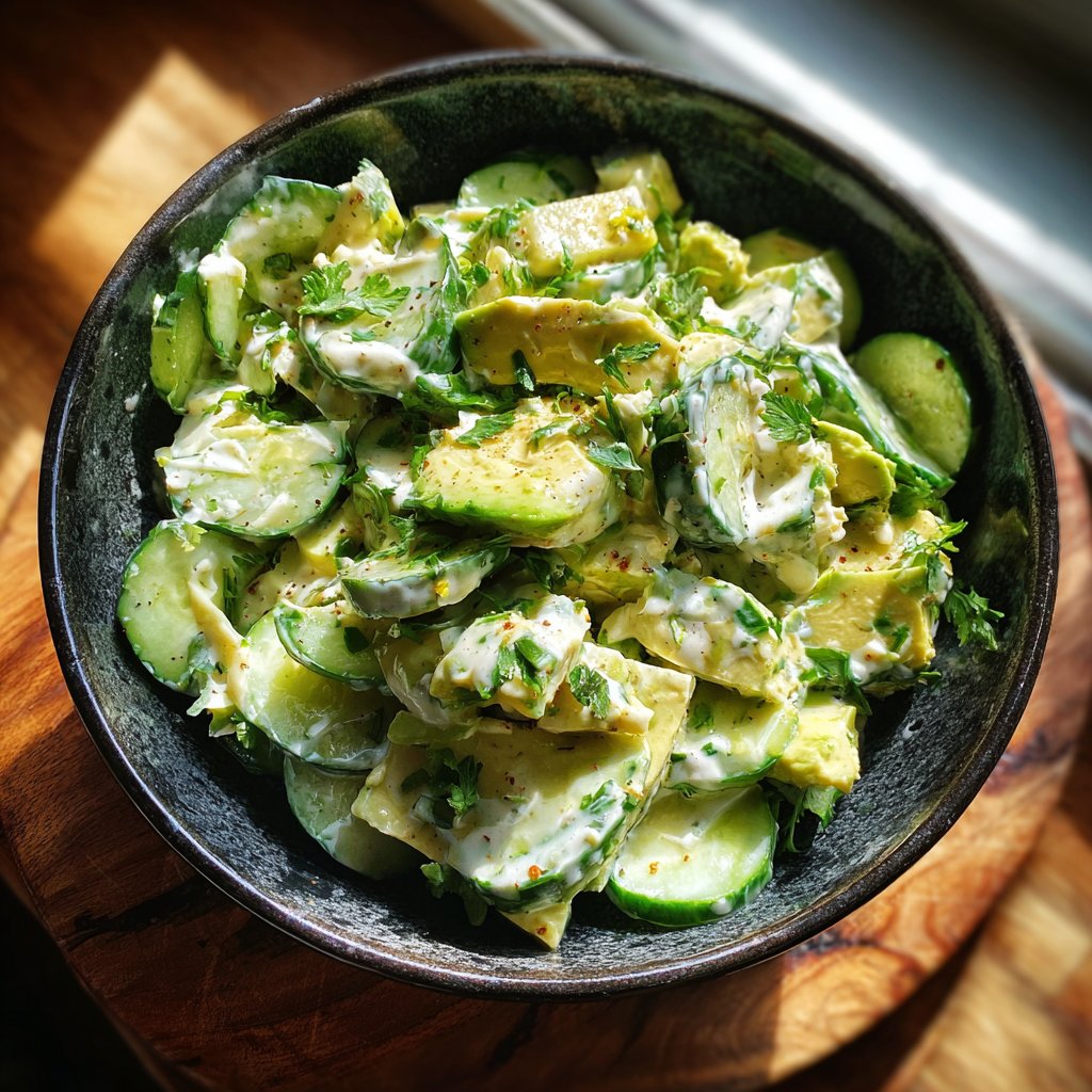 Chilled Cucumber and Avocado Salad