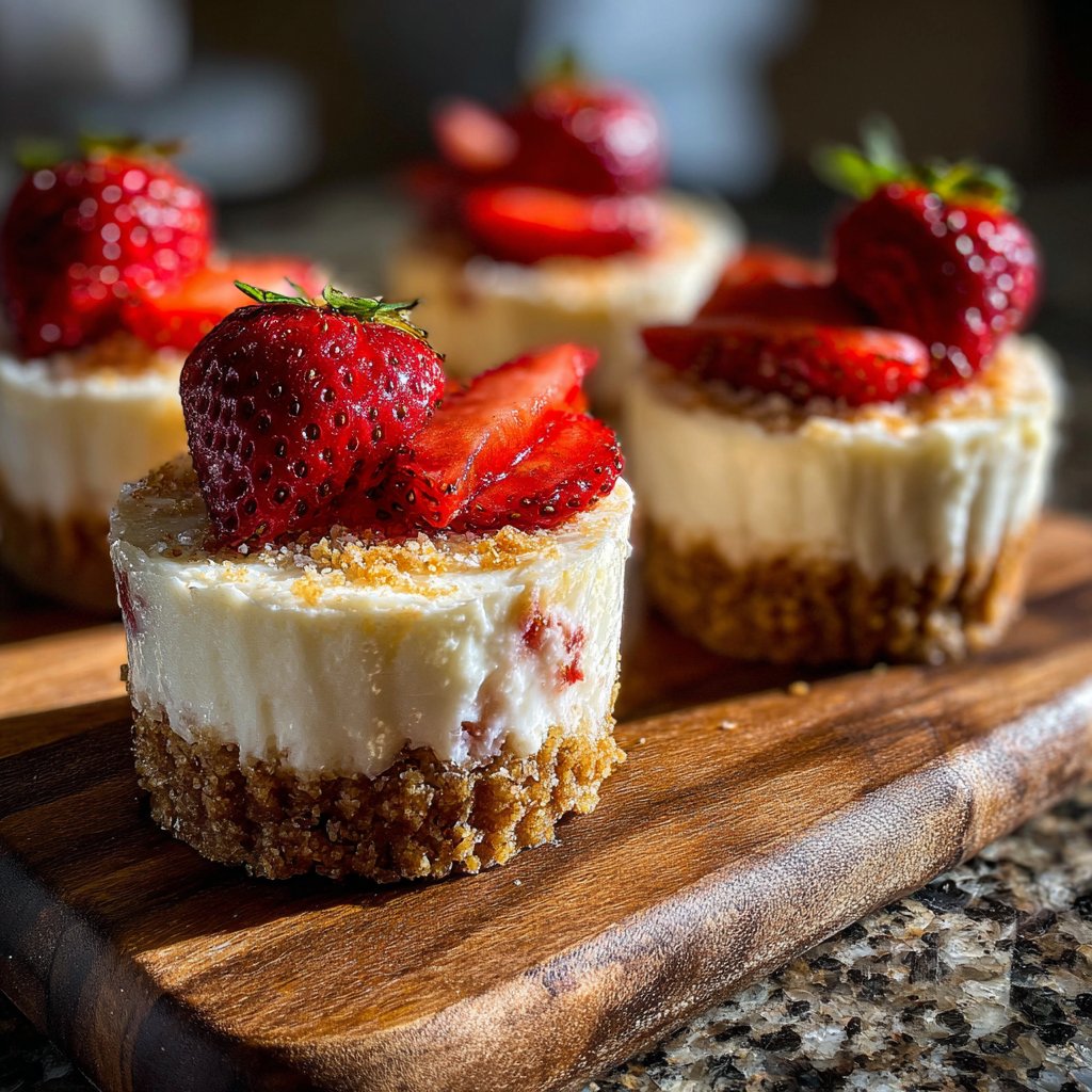 No-Bake Strawberry Cheesecake Cups