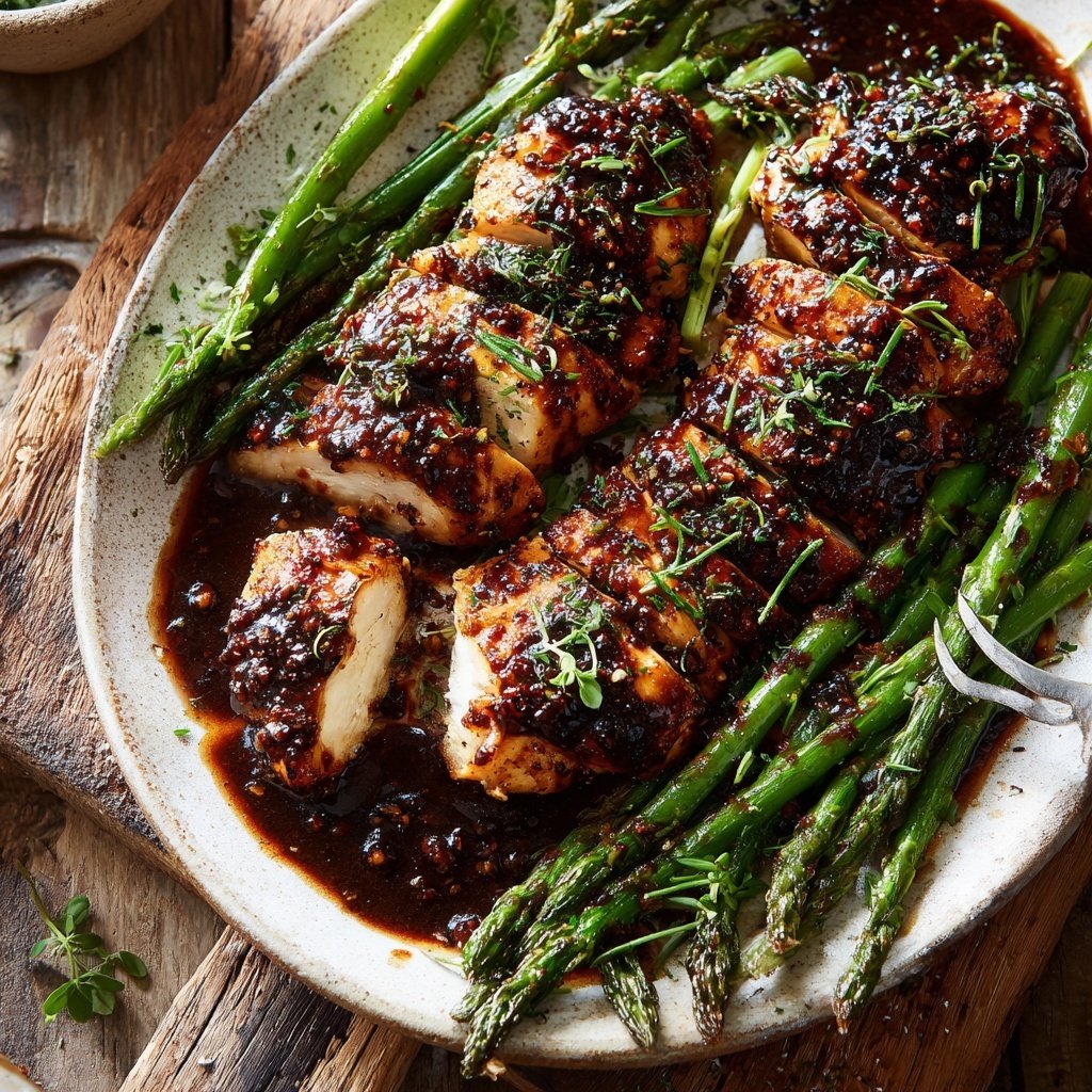 Balsamic Chicken with Asparagus