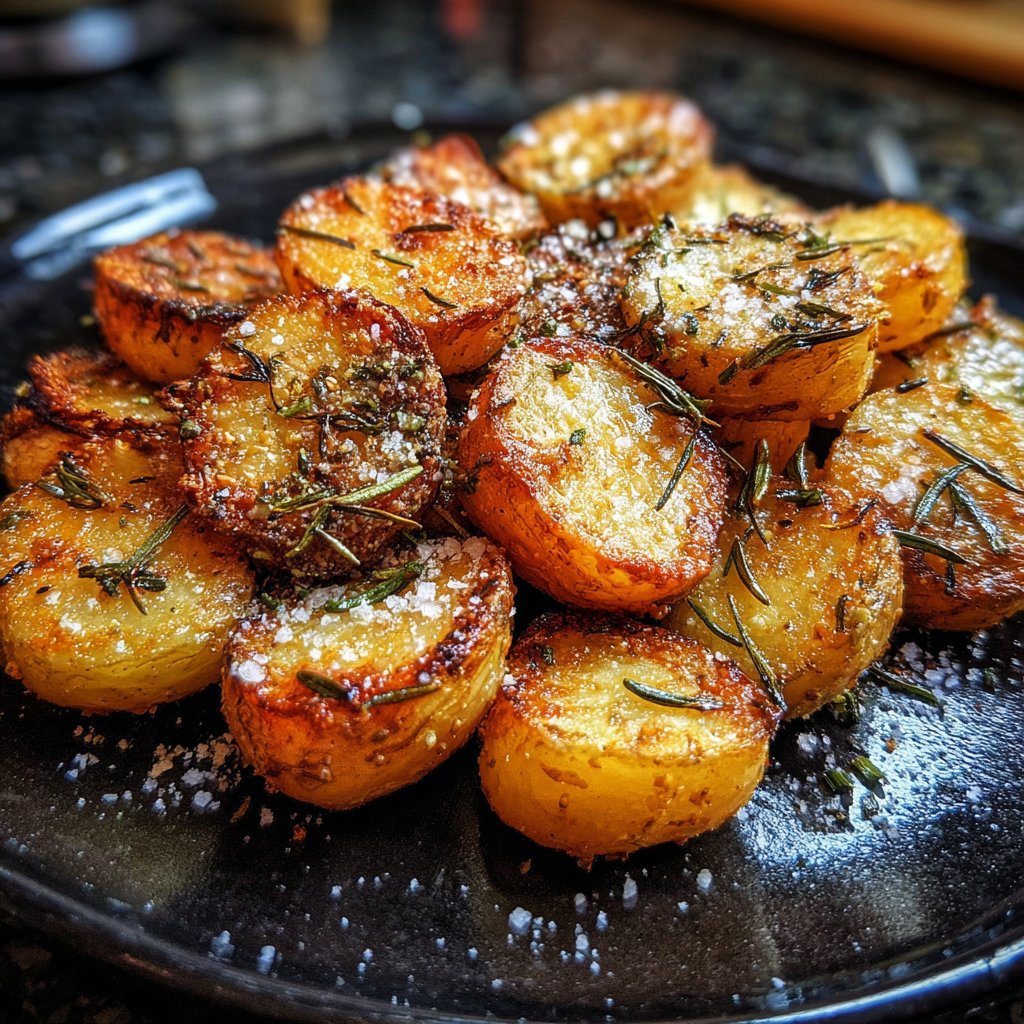 Crispy Rosemary Sea Salt Potatoes